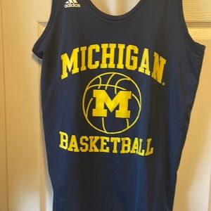 University of Michigan wolverines basketball tank top